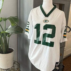 NFL Green Bay Packers White and Green Jersey